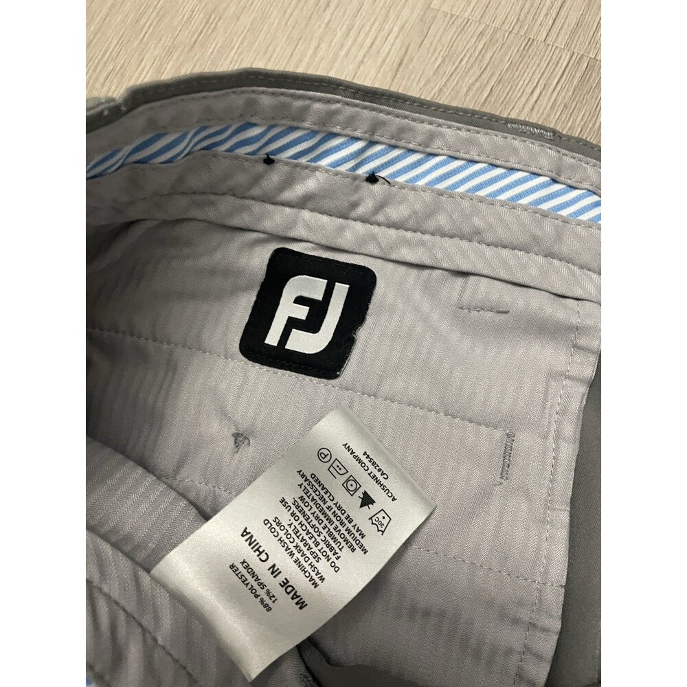 FootJoy Men’s Gray Lightweight Performance Shorts 10” Size XL (42x10) Golf - Picture 4 of 8